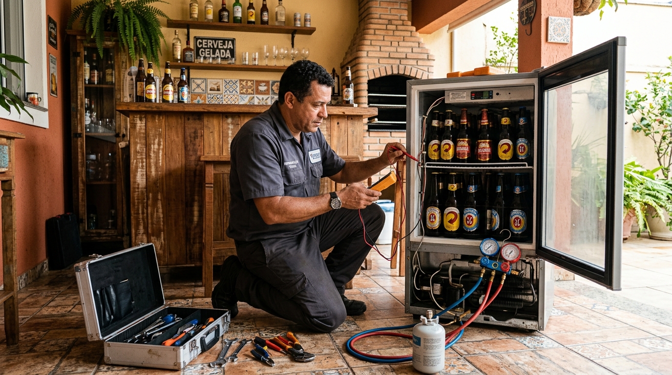 Aplicação de gás refrigerante em cervejeira atendida em Maceió‑AL